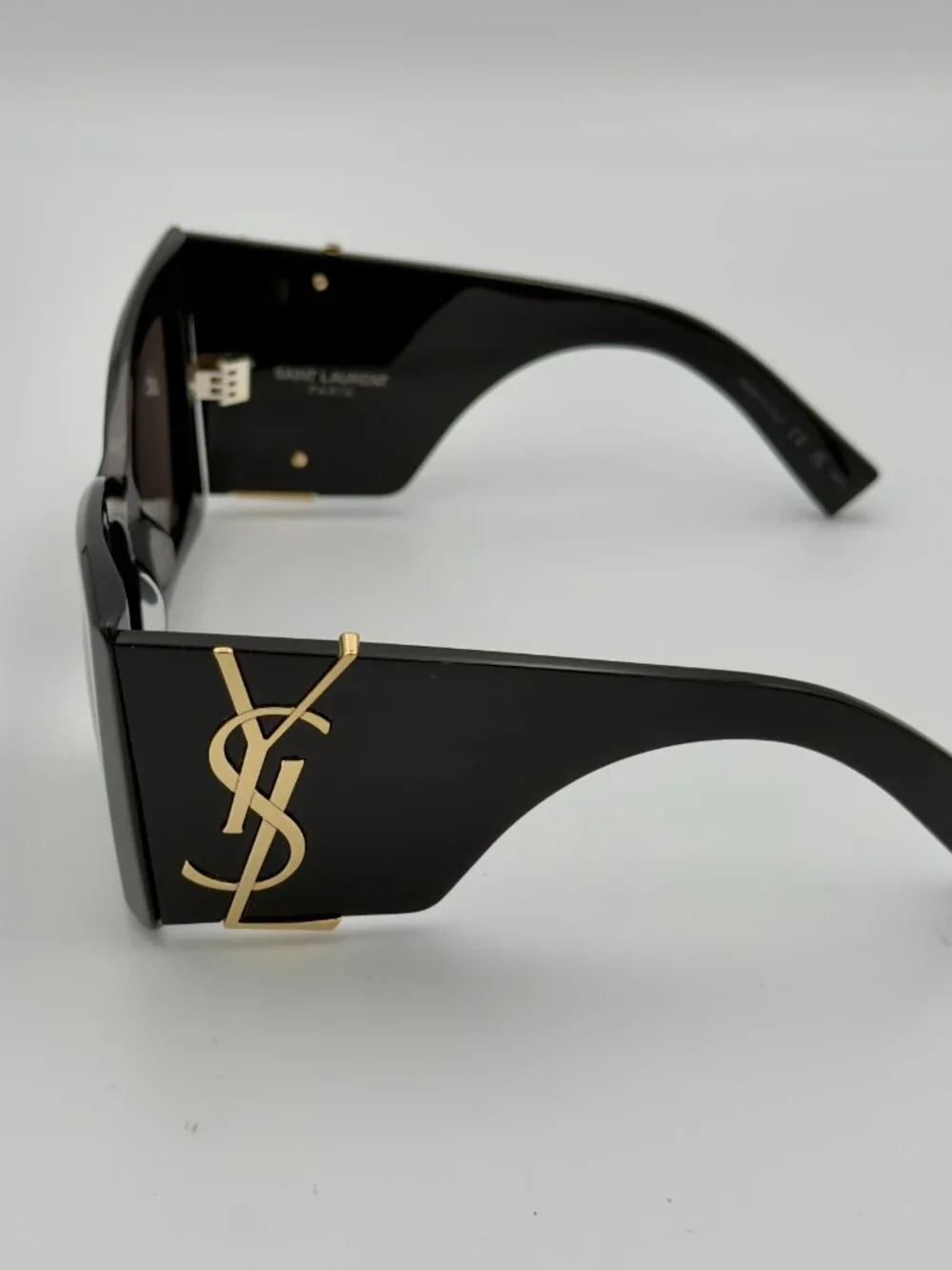 Saint Laurent SL M119 BLAZE 001 Black Gold Sunglasses 54mm YSL w/ Case